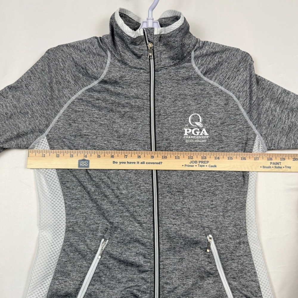 Sunice PGA Championship Golf Jacket Women Small Full Zip Athletic Heather Gray - Picture 7 of 10